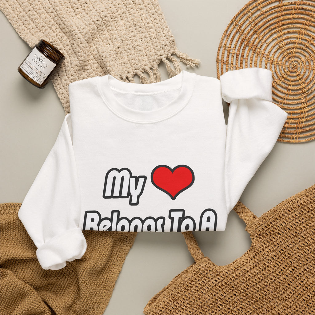 My Heart Belongs To A Doctor - Unisex Heavy Blend™ Crewneck Sweatshirt