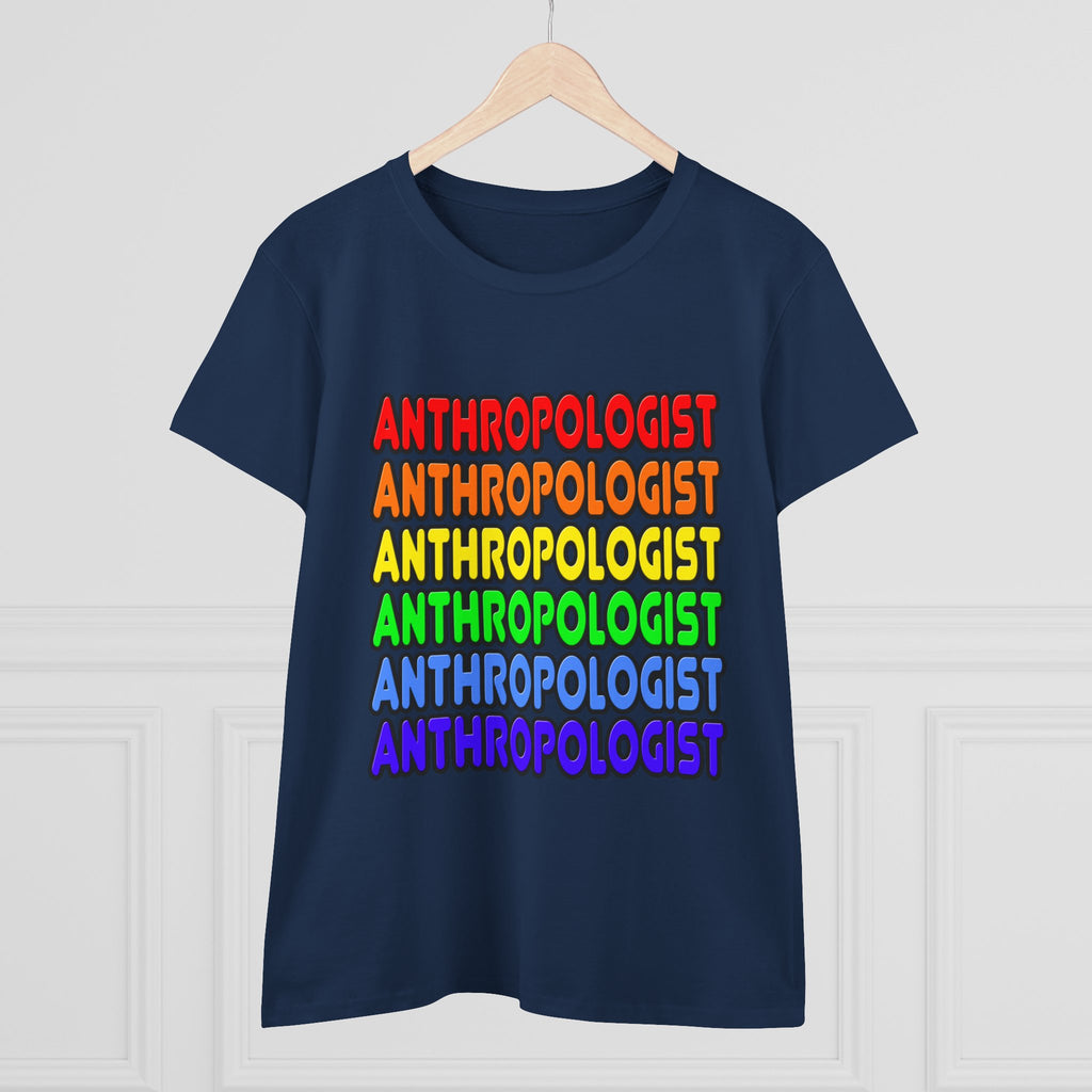 Rainbow Anthropologist - Women's Midweight Cotton Tee
