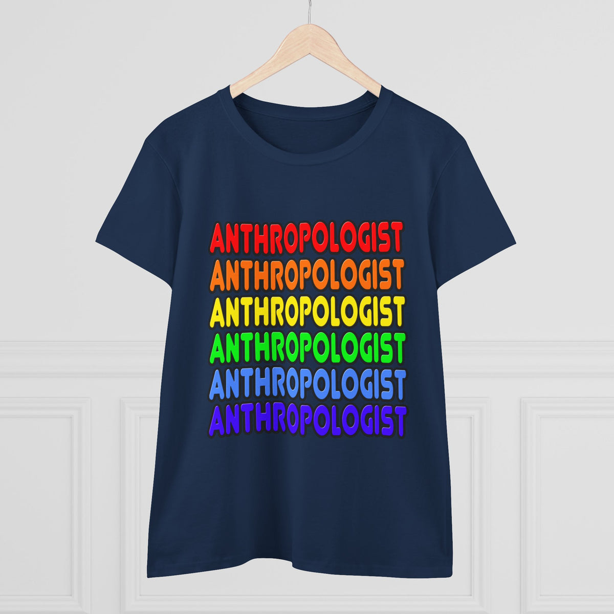 Rainbow Anthropologist - Women's Midweight Cotton Tee