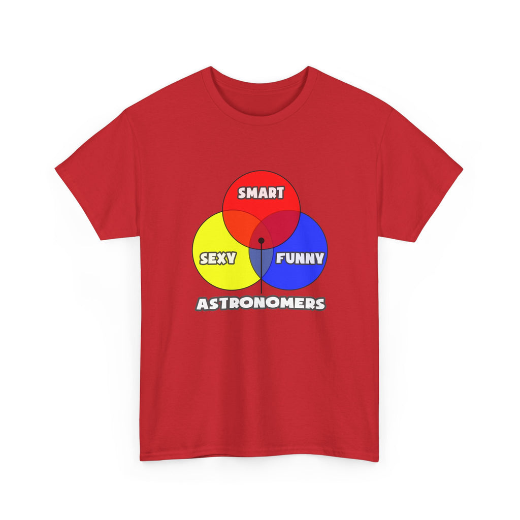 Venn Diagram .. Astronomers - Unisex Heavy Cotton Tee