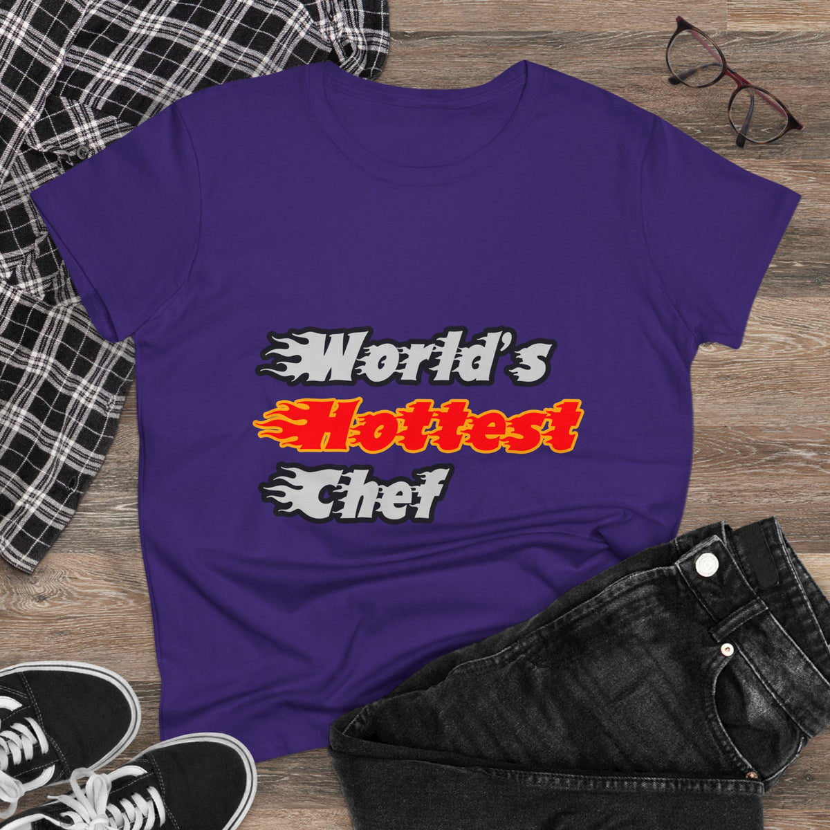 World's Hottest Chef - Women's Midweight Cotton Tee