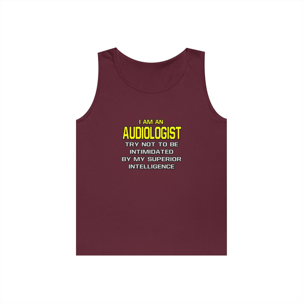 Audiologist...Superior Intelligence - Unisex Heavy Cotton Tank Top