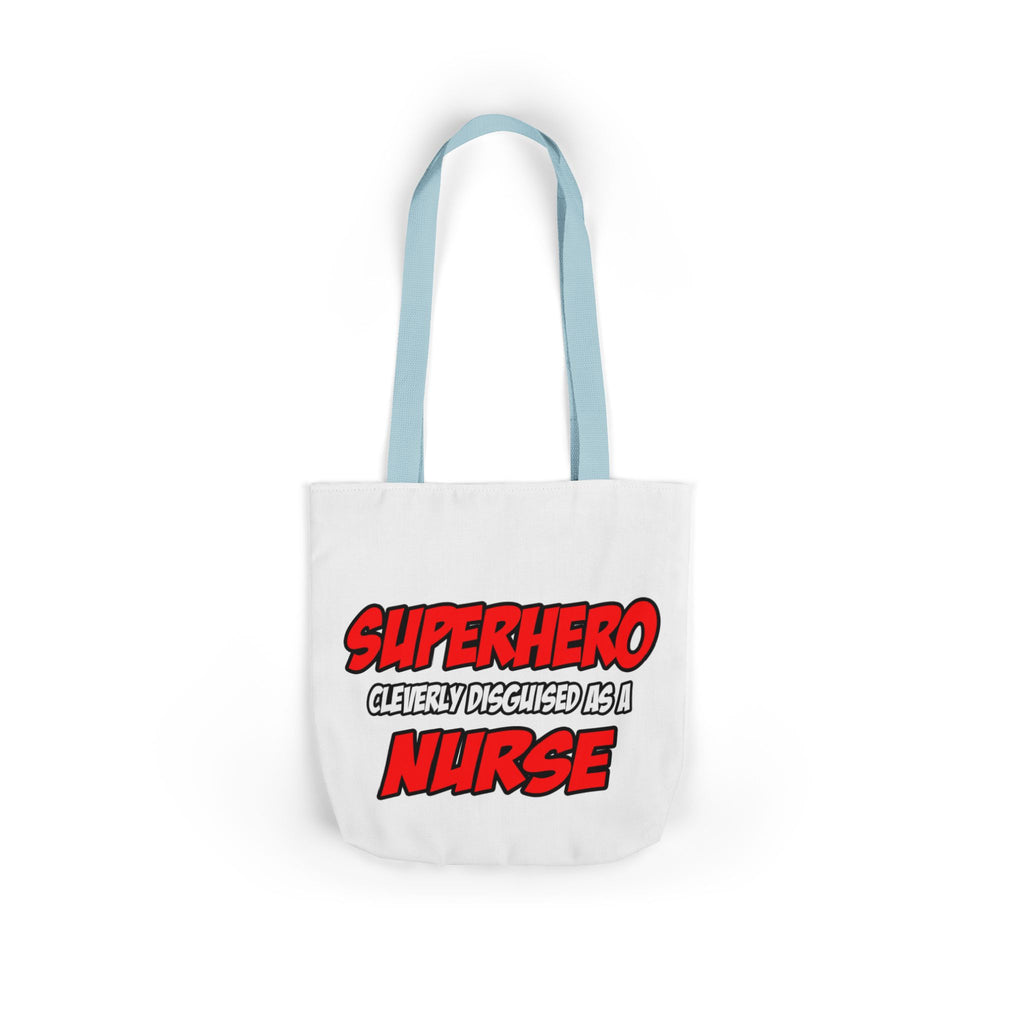 Superhero...Nurse - Canvas Tote Bag, 5-Color Straps