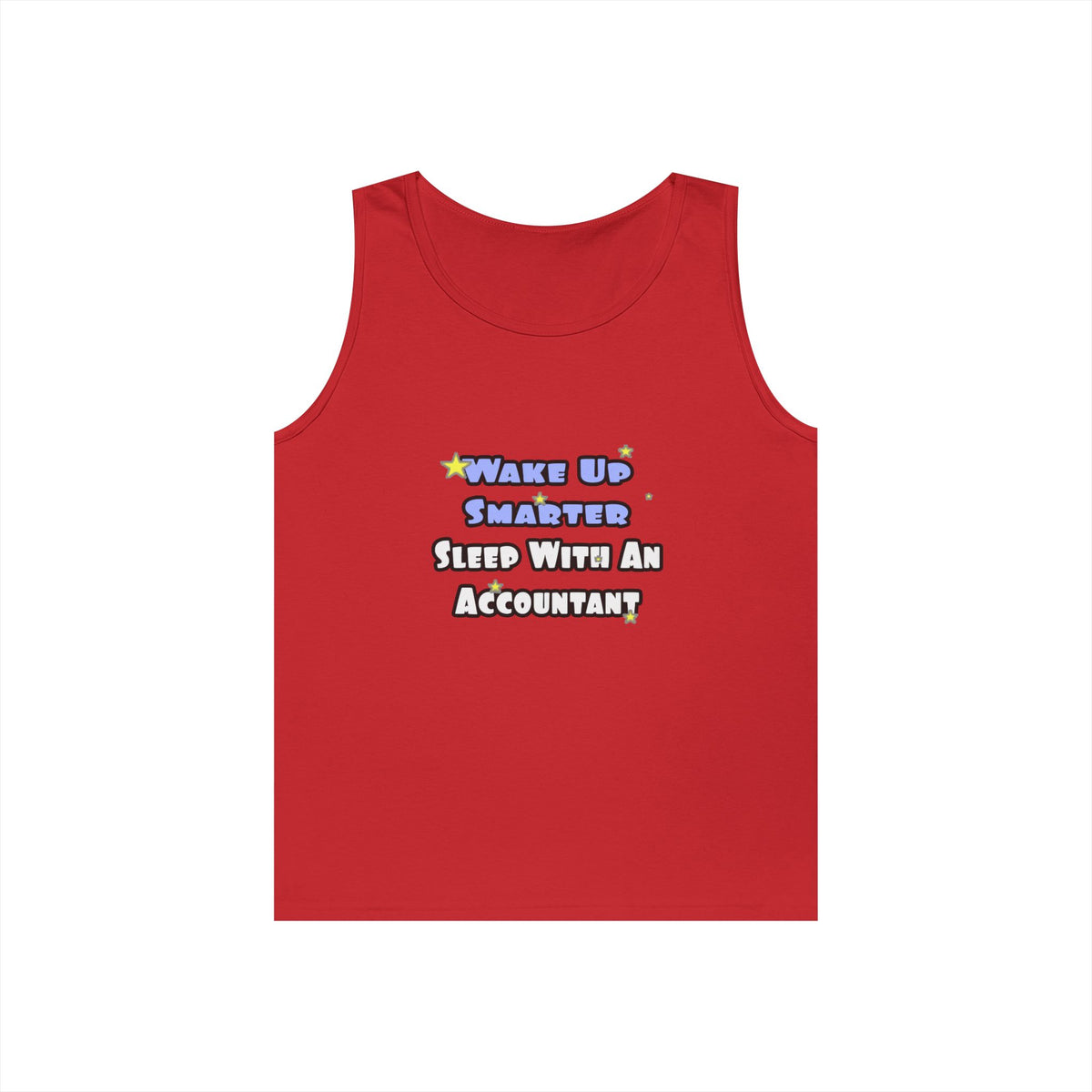 Wake Up Smarter...Sleep With an Accountant - Unisex Heavy Cotton Tank Top