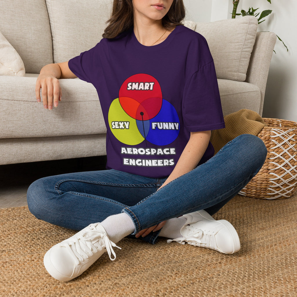 Venn Diagram .. Aerospace Engineers - Unisex Softstyle T-Shirt