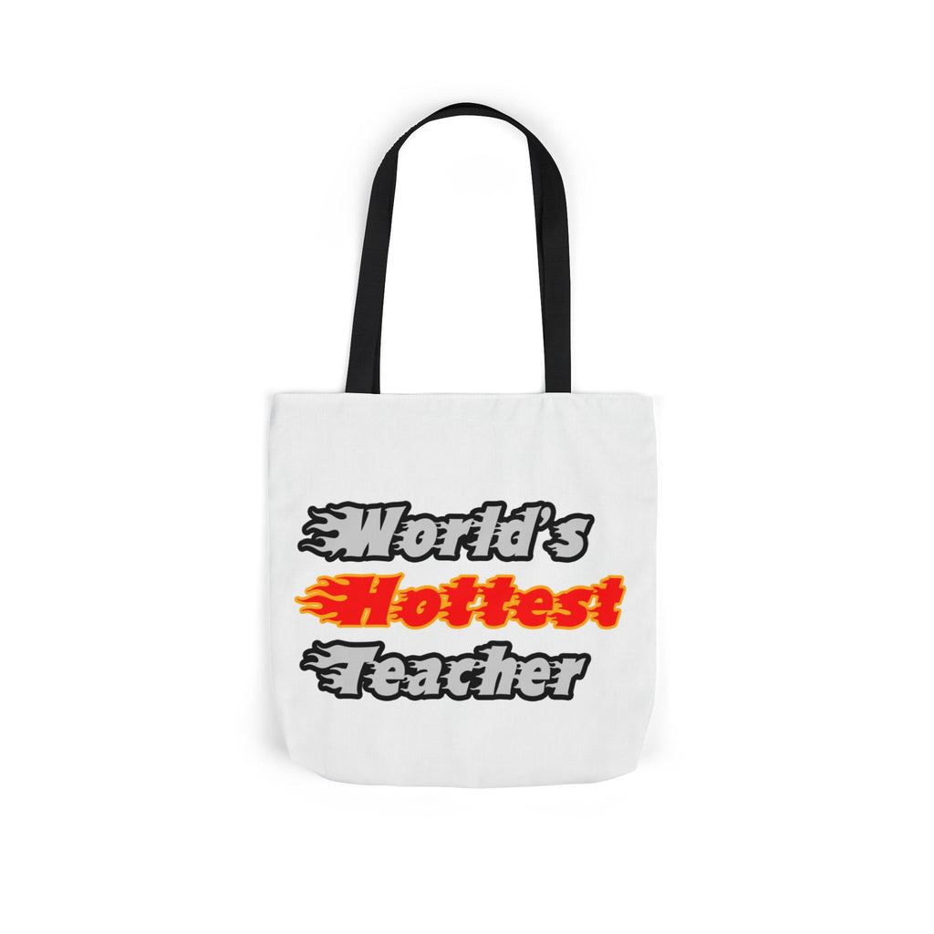 World's Hottest Teacher - Canvas Tote Bag, 5-Color Straps