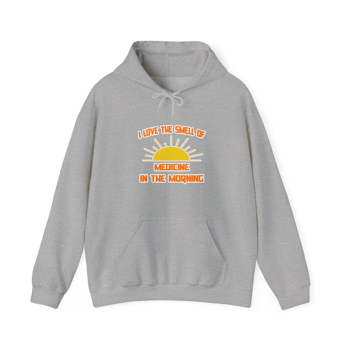 Smell of Medicine in the Morning - Unisex Heavy Blend™ Hooded Sweatshirt