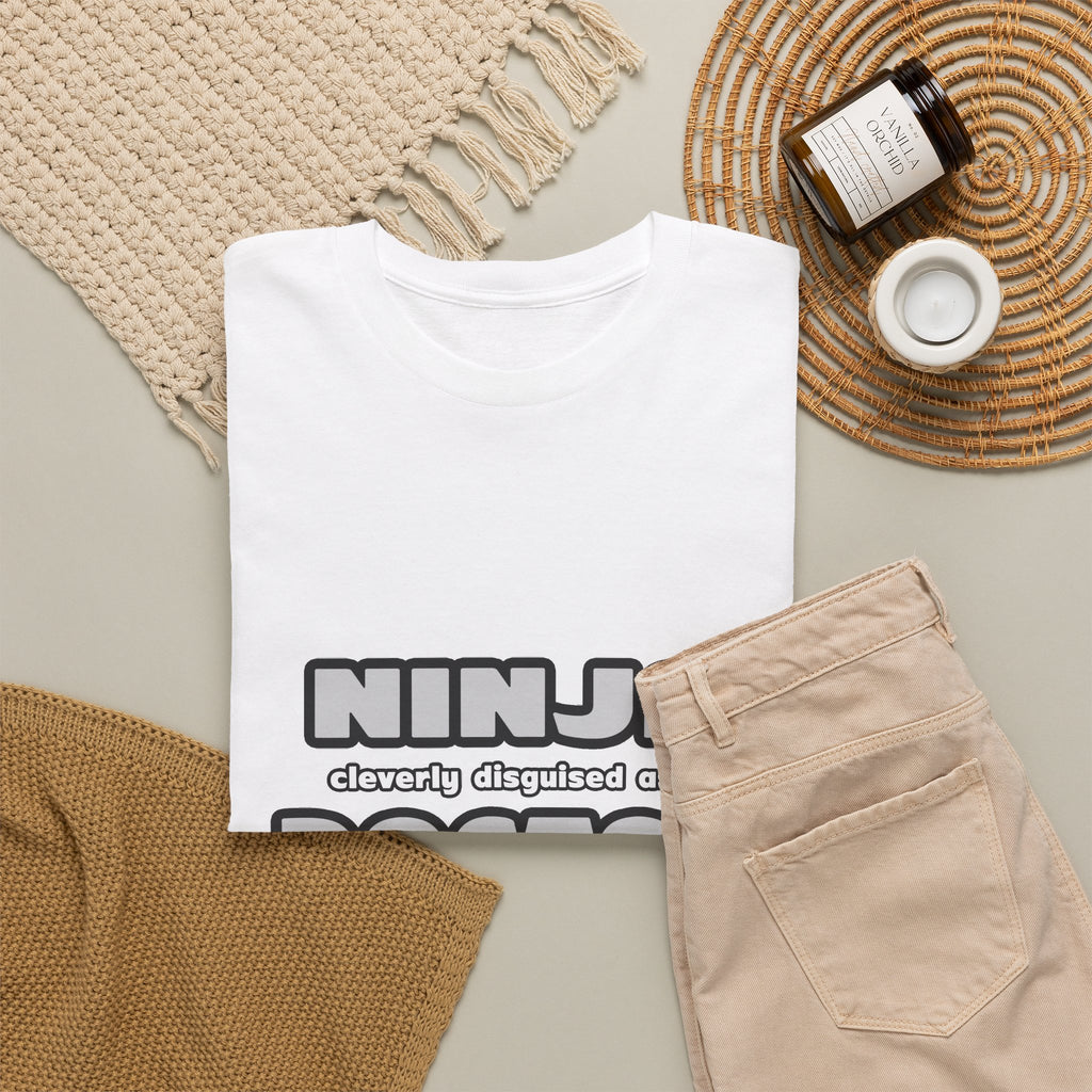 Ninja Cleverly Disguised As A Doctor - Unisex Heavy Cotton Tee