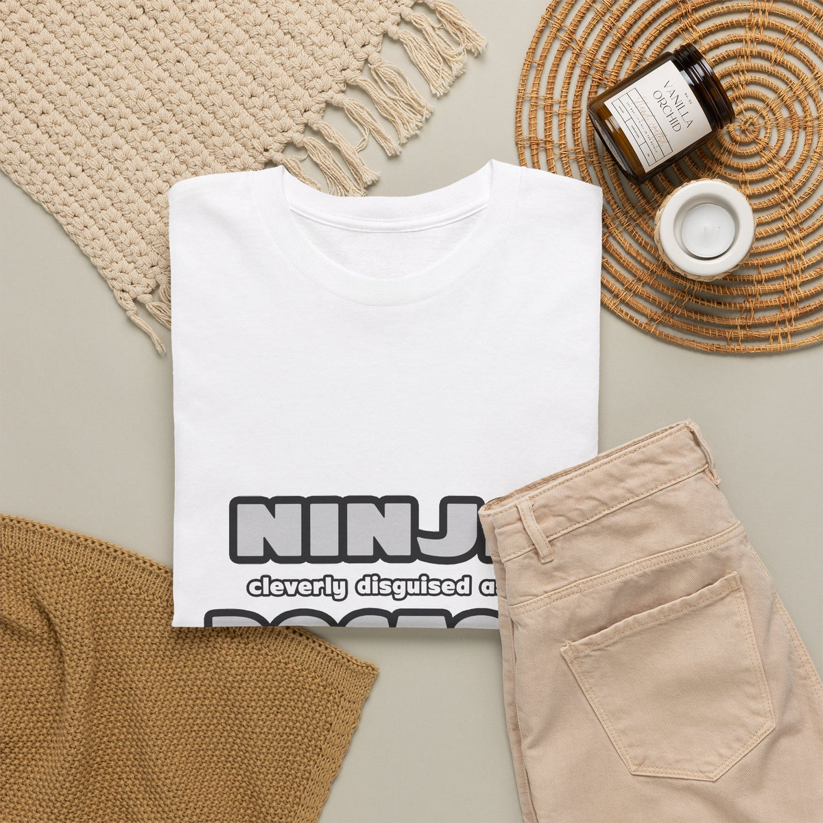 Ninja Cleverly Disguised As A Doctor - Unisex Heavy Cotton Tee
