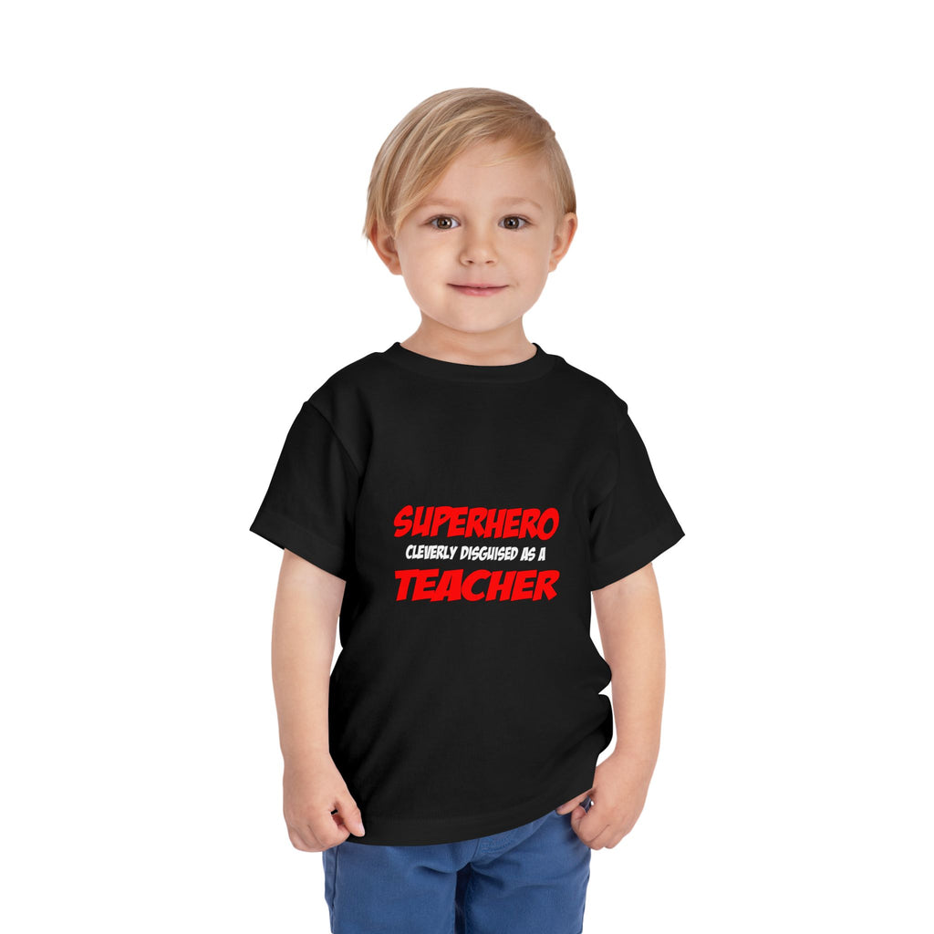 Superhero...Teacher - Toddler Short Sleeve Tee