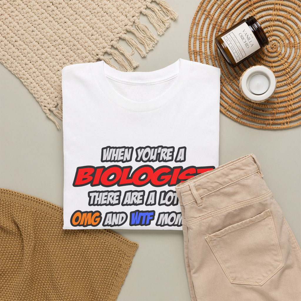 Biologist .. OMG WTF LOL - Unisex Heavy Cotton Tee