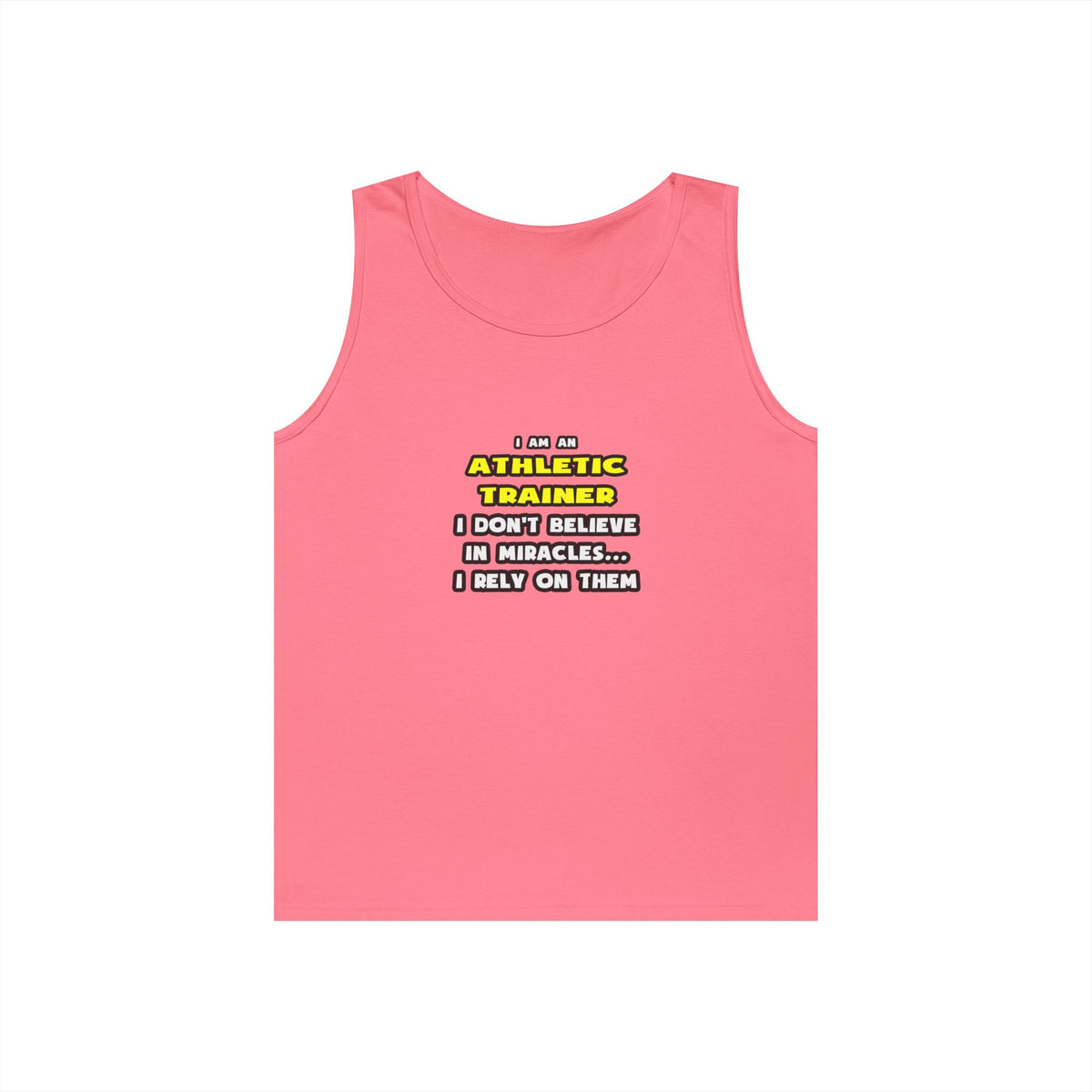 Miracles and Athletic Trainers ... Funny - Unisex Heavy Cotton Tank Top