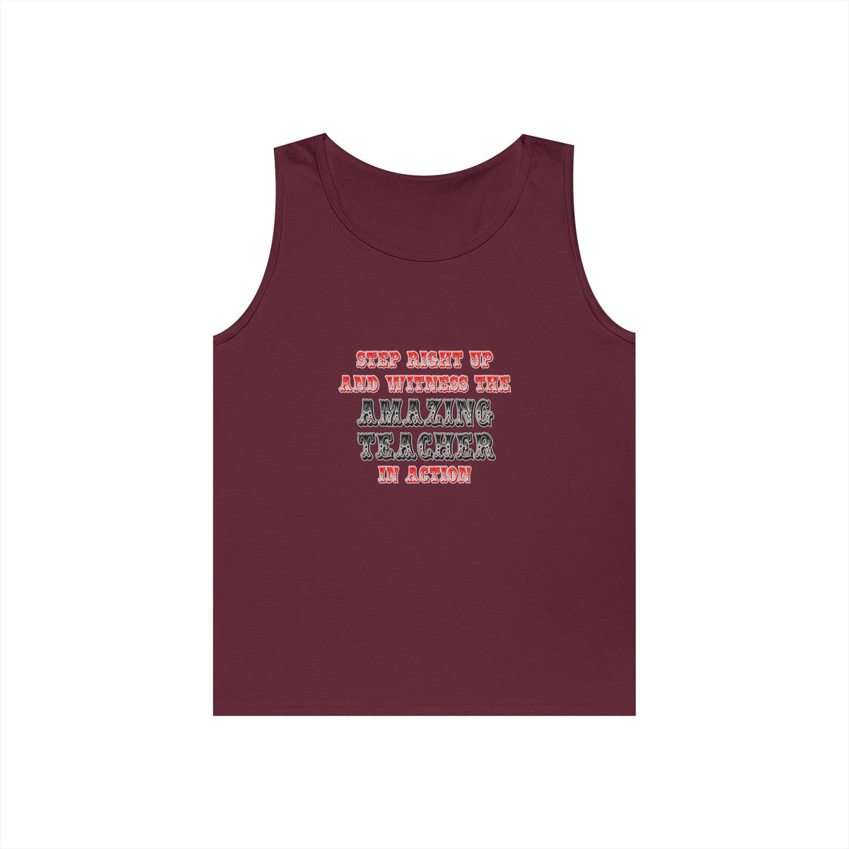 Amazing Teacher In Action - Unisex Heavy Cotton Tank Top