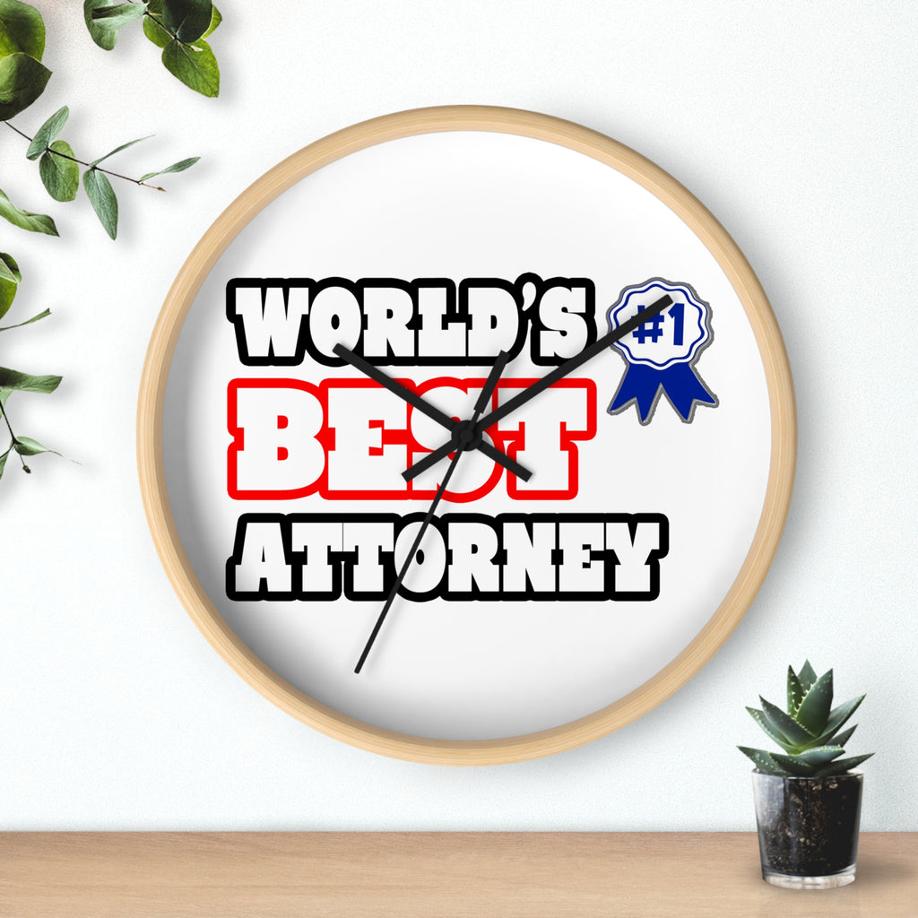 World's Best Attorney - Wall Clock