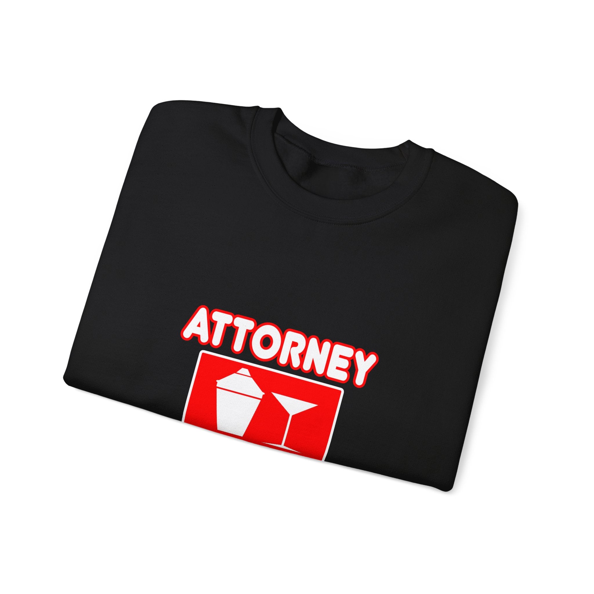 Attorney...Will Work For Cocktails - Unisex Heavy Blend™ Crewneck Sweatshirt