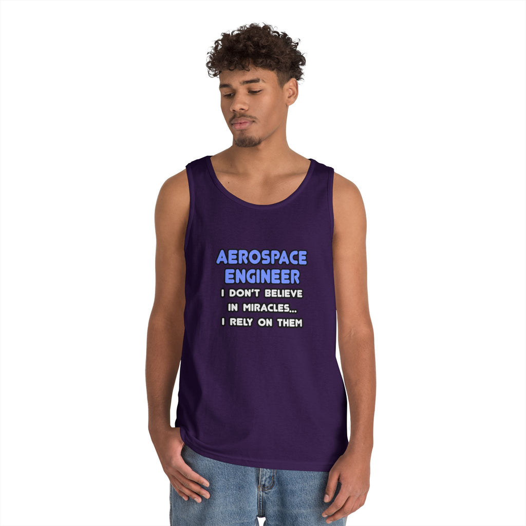 Miracles and Aerospace Engineers - Unisex Heavy Cotton Tank Top