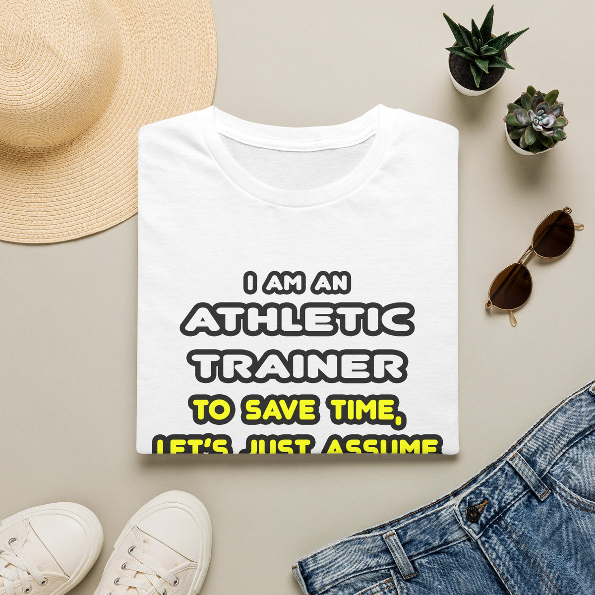 Funny Athletic Trainer T Shirts - Unisex Softstyle T-Shirt