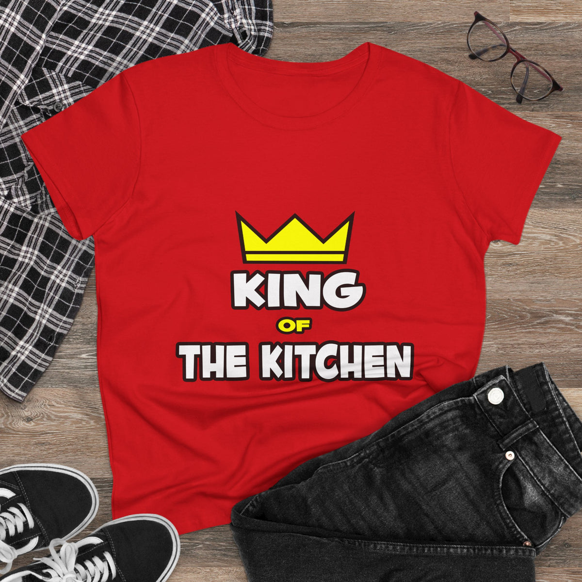 King of the Kitchen - Women's Midweight Cotton Tee