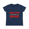 Rock Star...Audiologist - Women's Midweight Cotton Tee