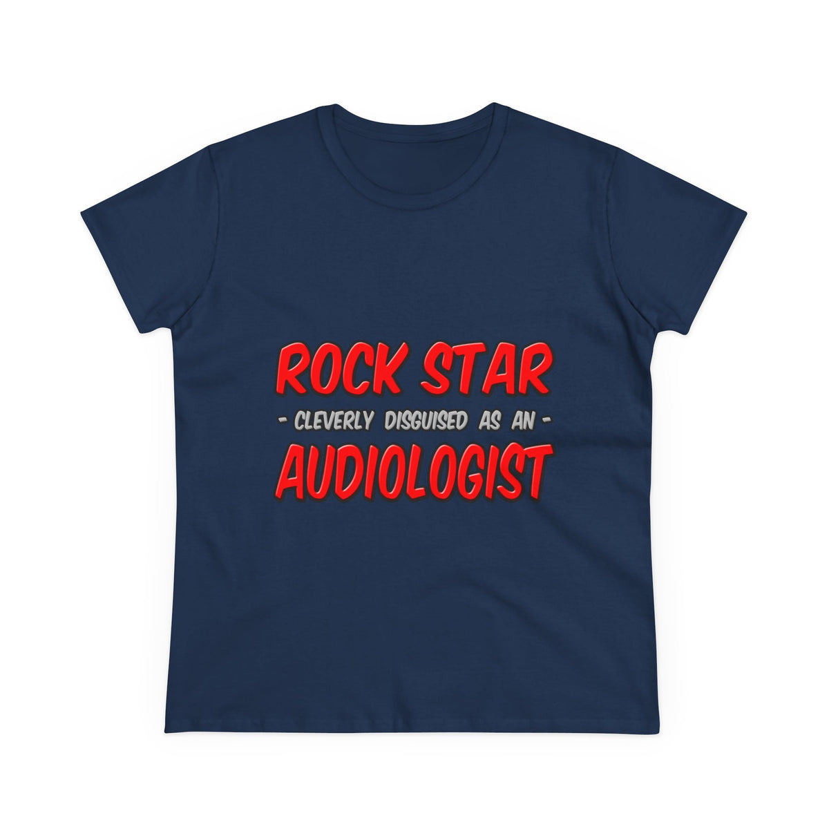 Rock Star...Audiologist - Women's Midweight Cotton Tee