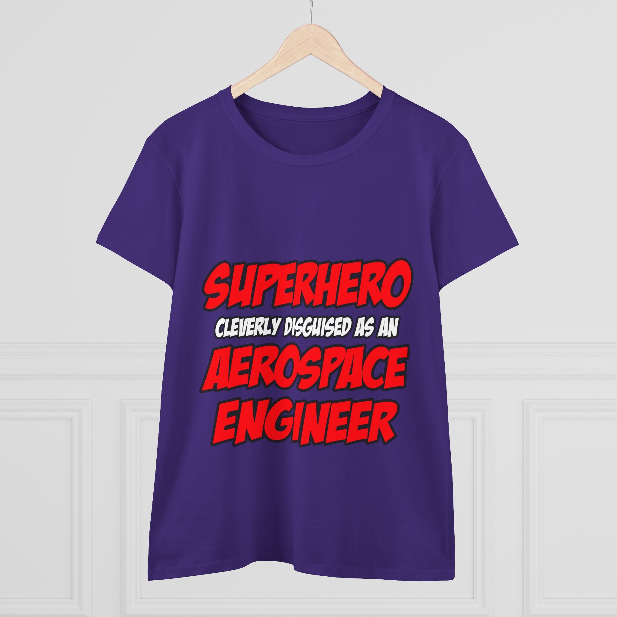 Superhero...Aerospace Engineer - Women's Midweight Cotton Tee