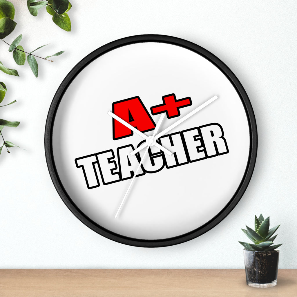 a plus teacher - Wall Clock