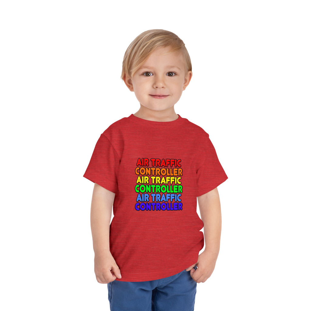 Rainbow Air Traffic Controller - Toddler Short Sleeve Tee