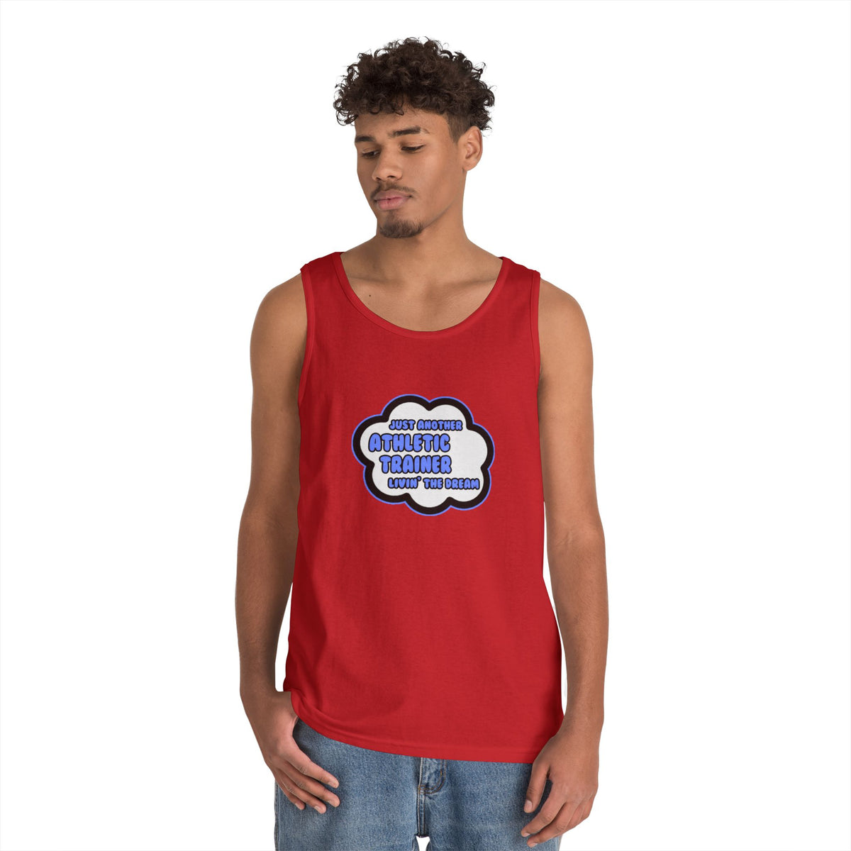 Athletic Trainer .. Livin' The Dream - Unisex Heavy Cotton Tank Top