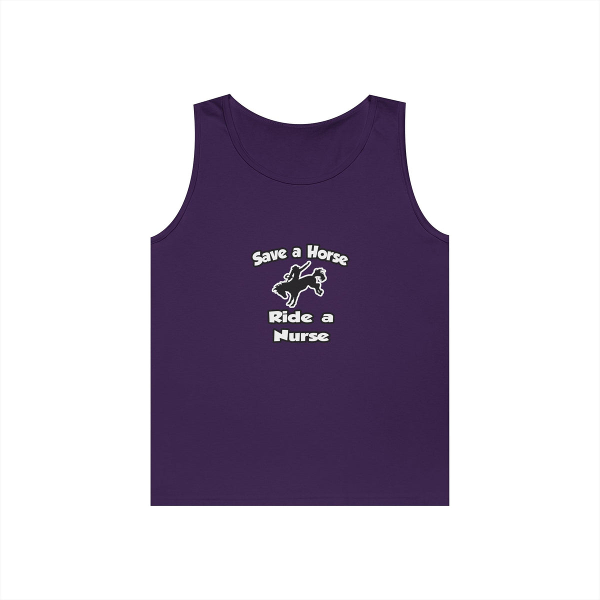 Save a Horse .. Ride a Nurse - Unisex Heavy Cotton Tank Top