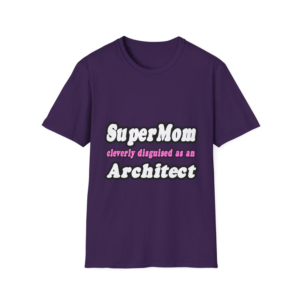 SuperMom...Architect - Unisex Softstyle T-Shirt