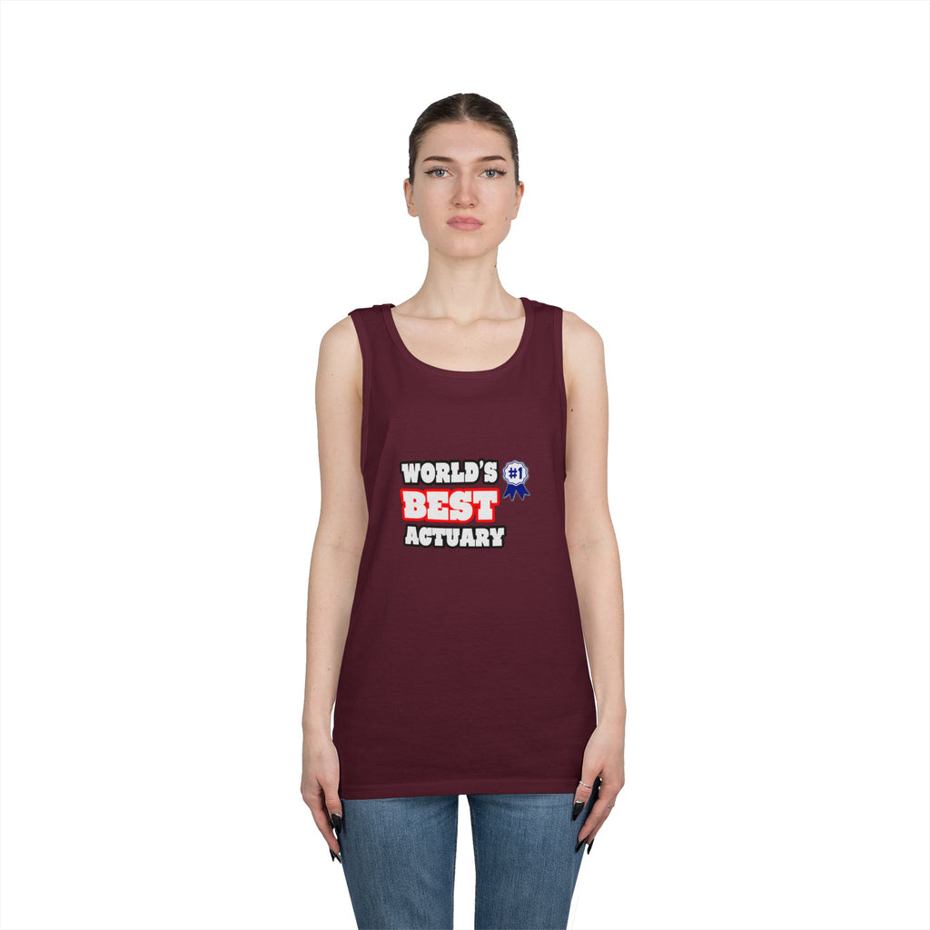 World's Best Actuary - Unisex Heavy Cotton Tank Top