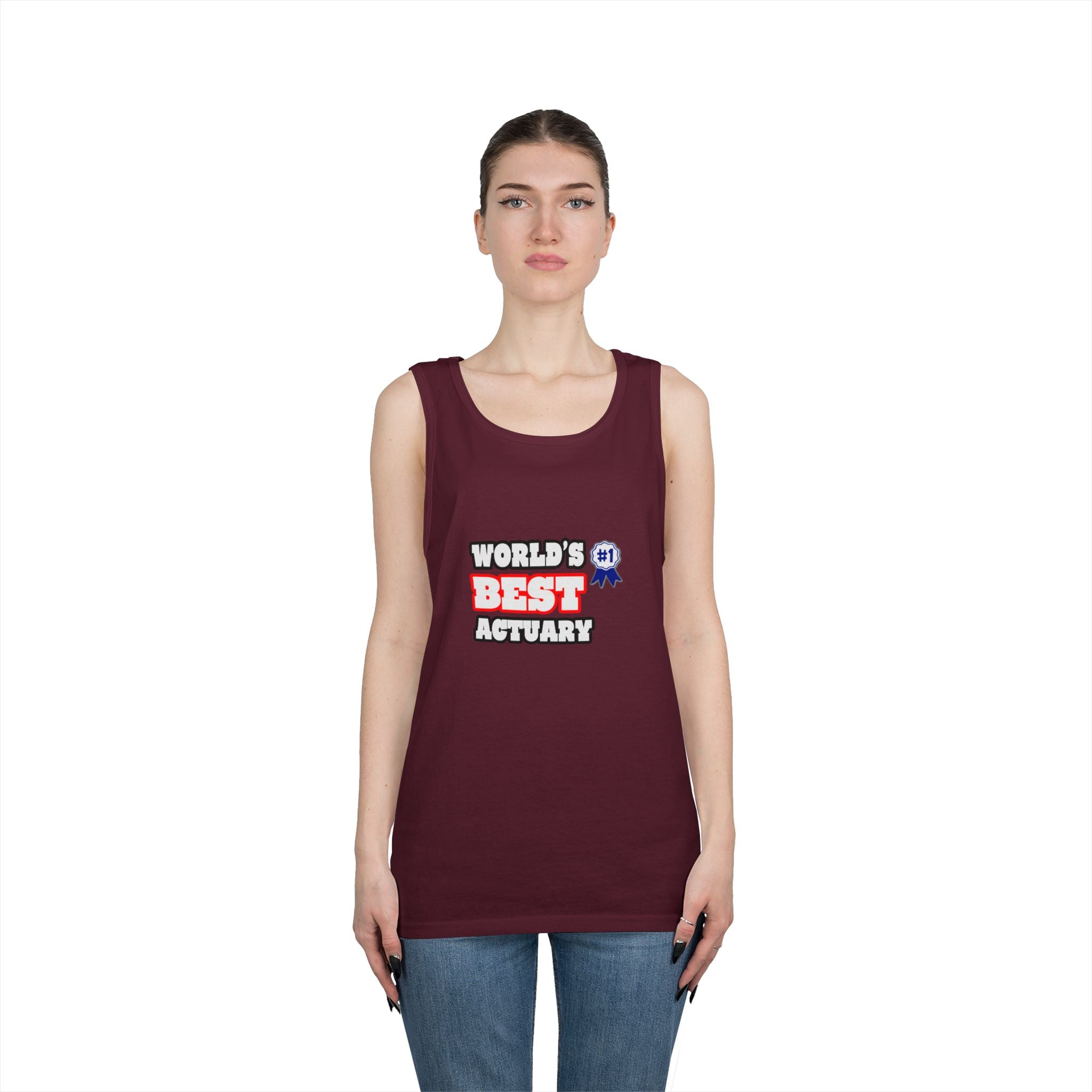 World's Best Actuary - Unisex Heavy Cotton Tank Top
