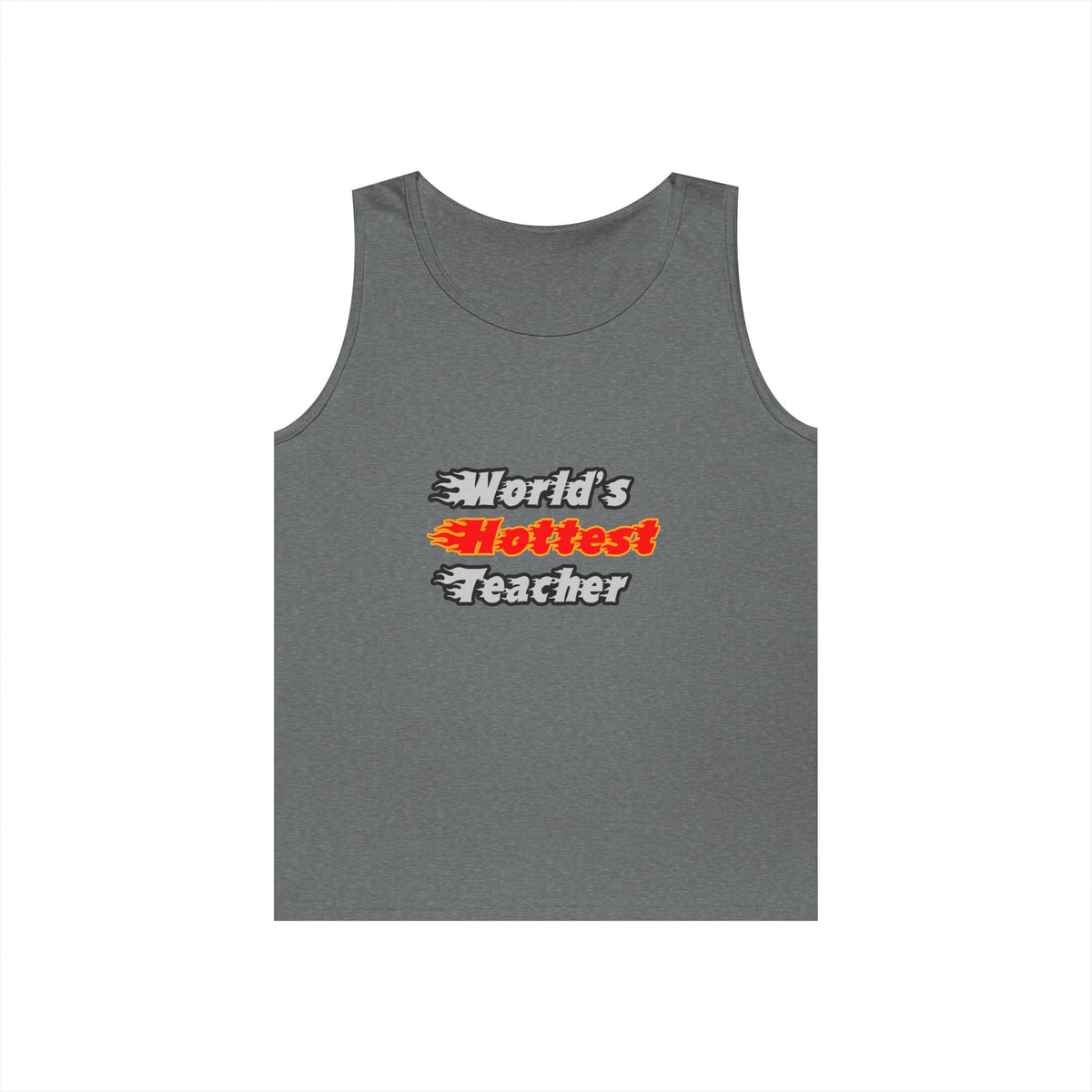 World's Hottest Teacher - Unisex Heavy Cotton Tank Top