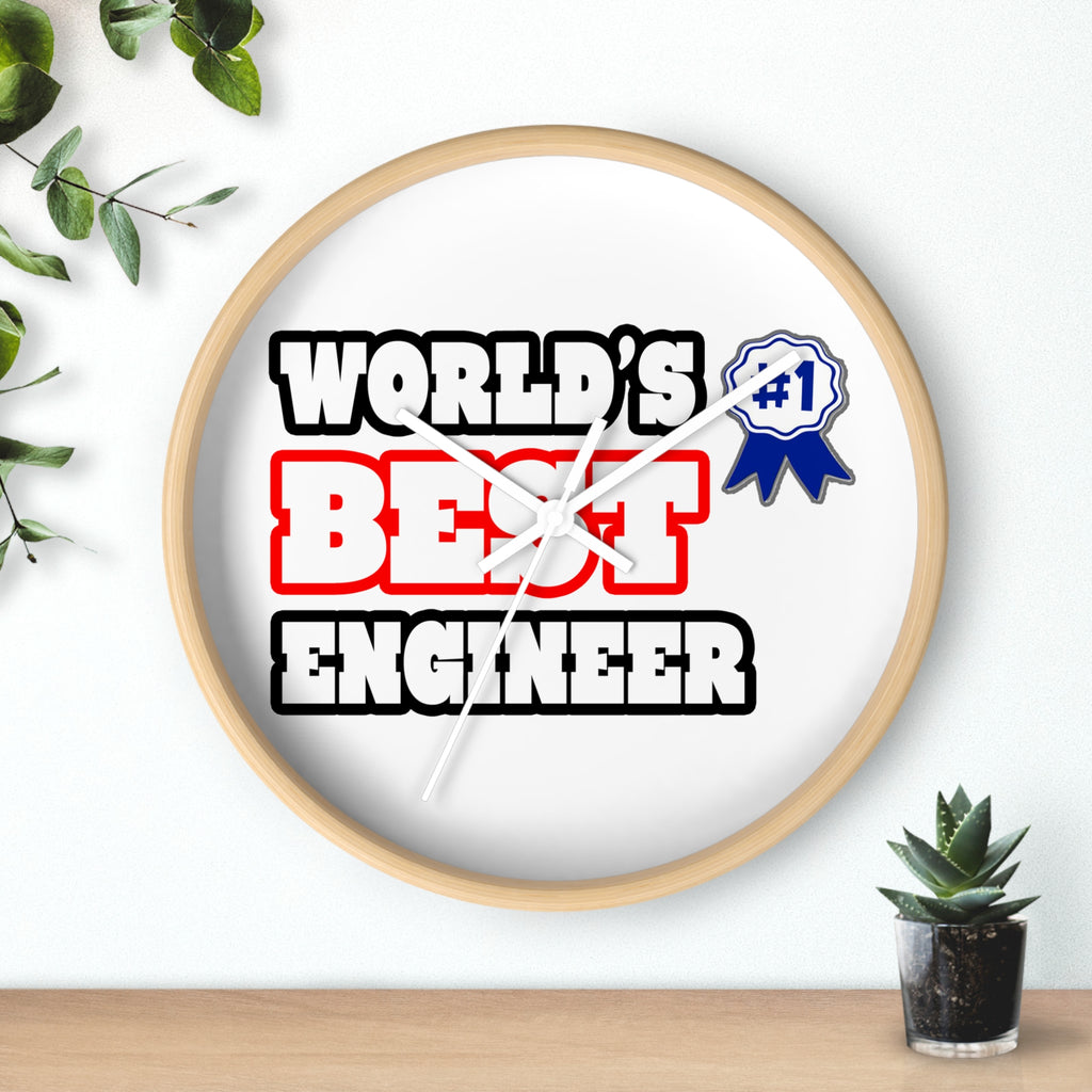 World's Best Engineer - Wall Clock