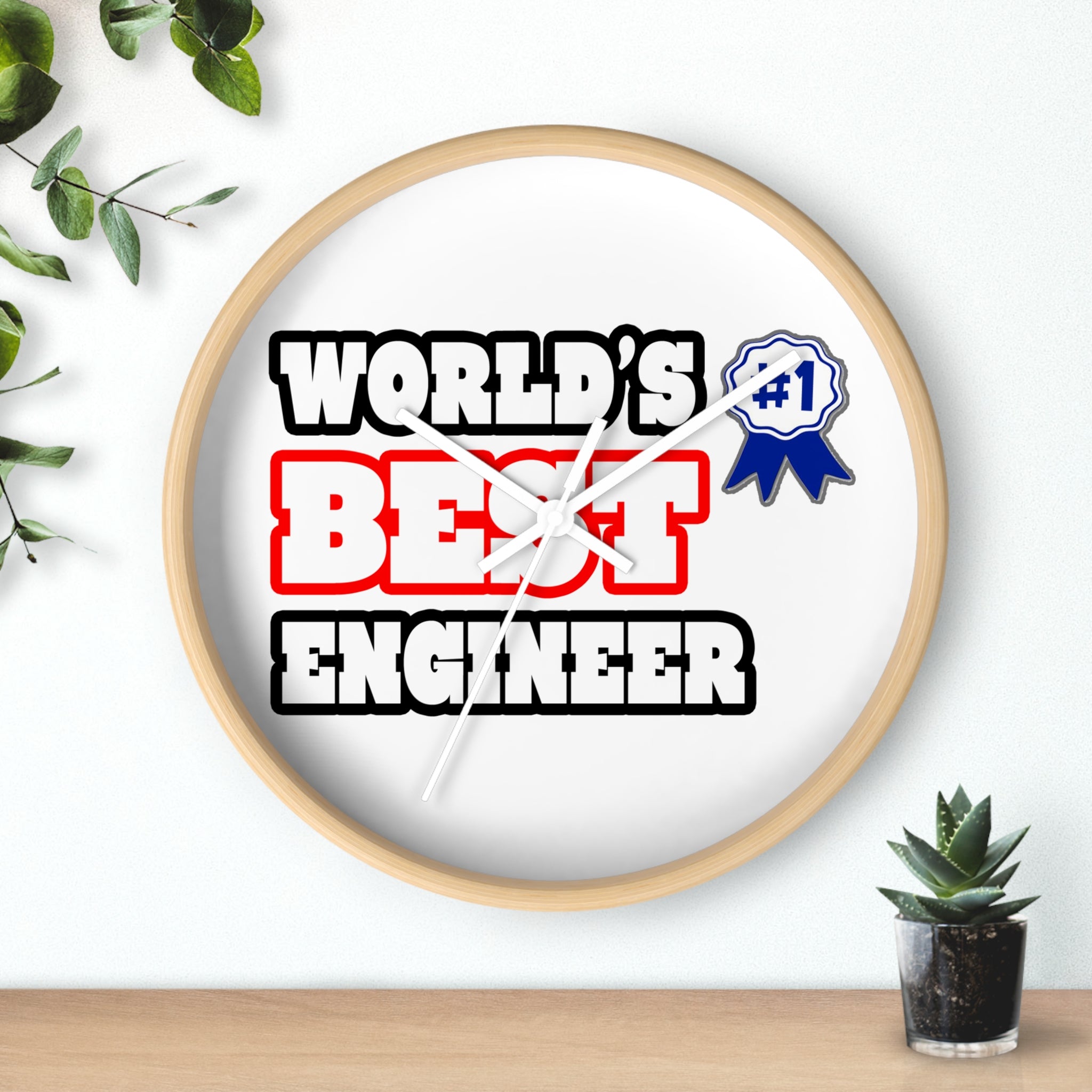 World's Best Engineer - Wall Clock