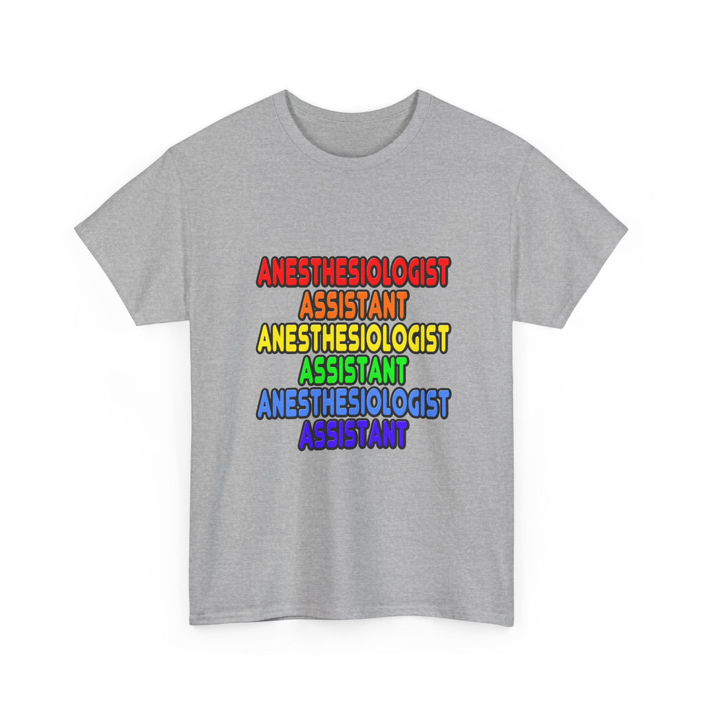 Rainbow Anesthesiologist Assistant - Unisex Heavy Cotton Tee