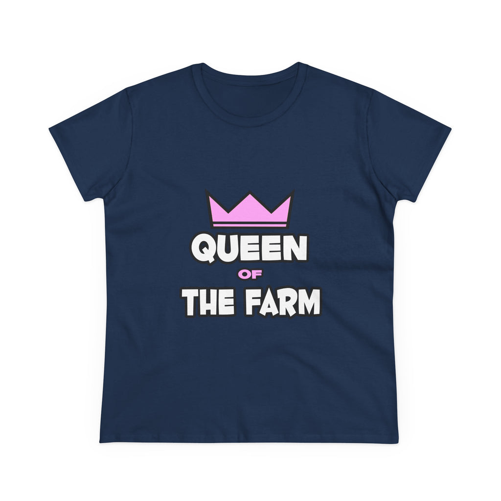 Queen of The Farm - Women's Midweight Cotton Tee
