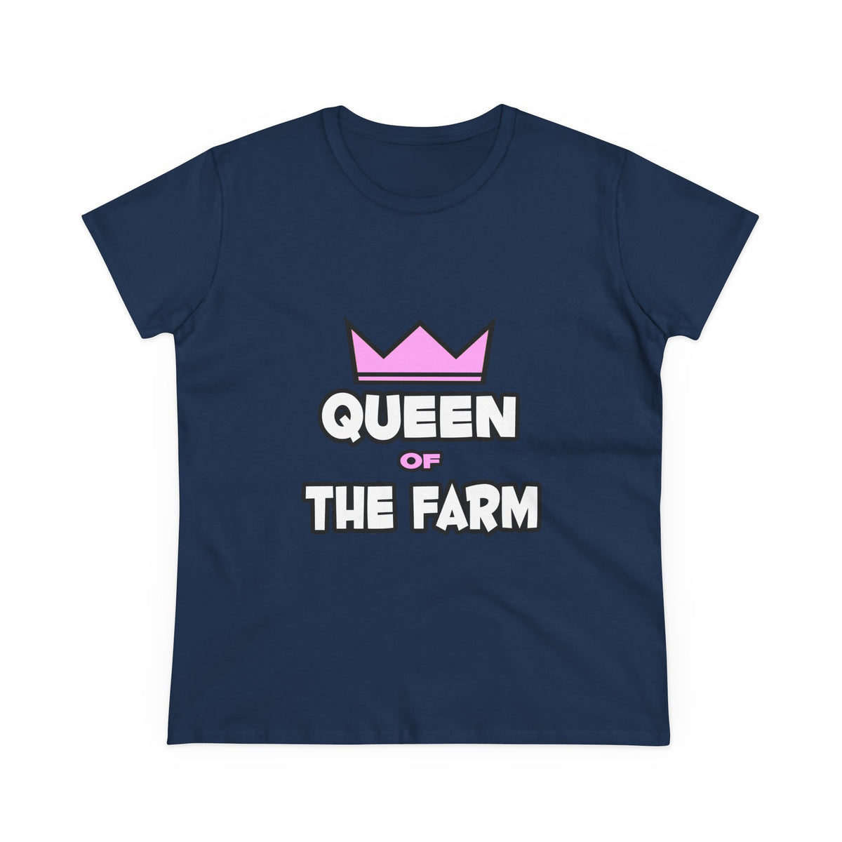 Queen of The Farm - Women's Midweight Cotton Tee