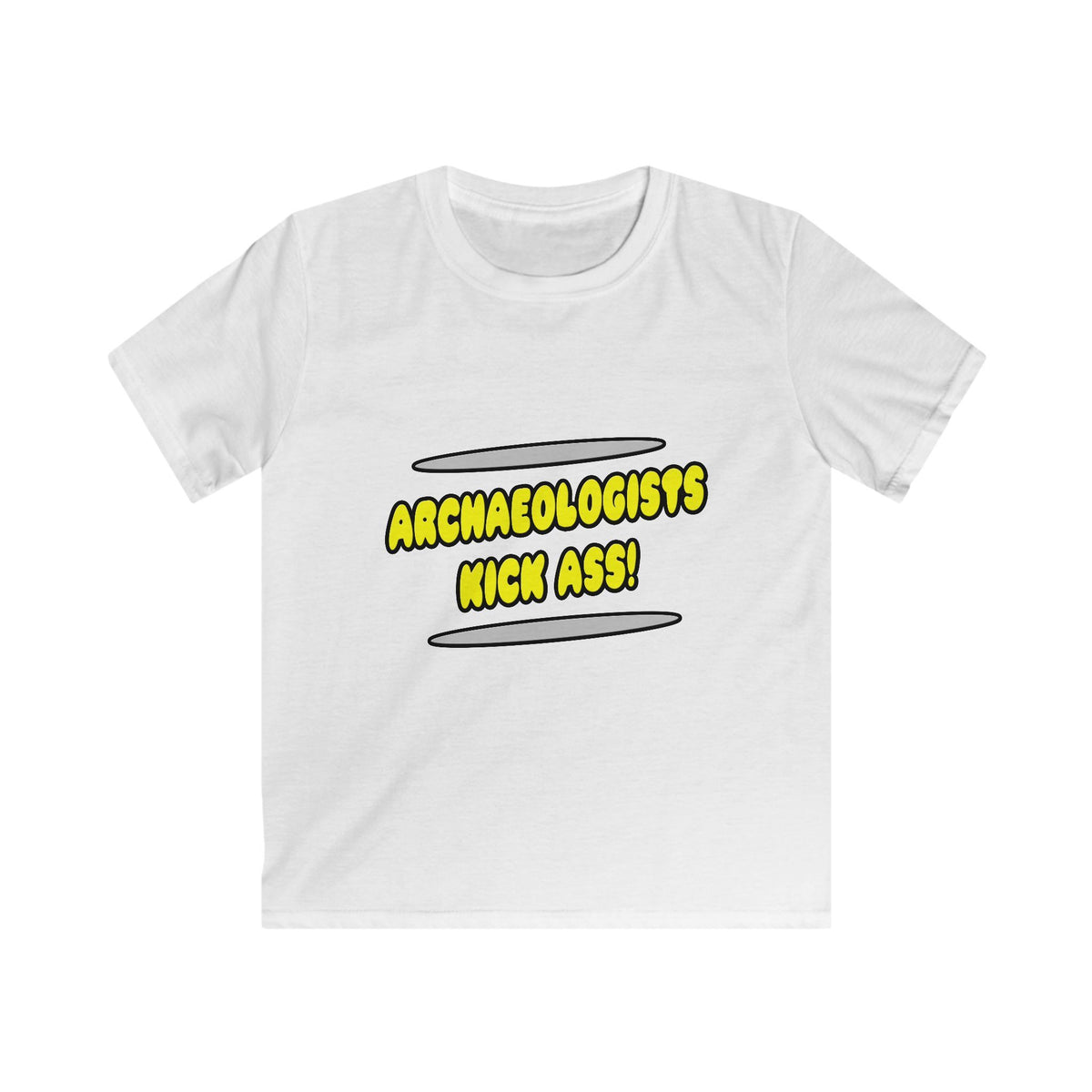 Archaeologists Kick Ass! - Kids Softstyle Tee