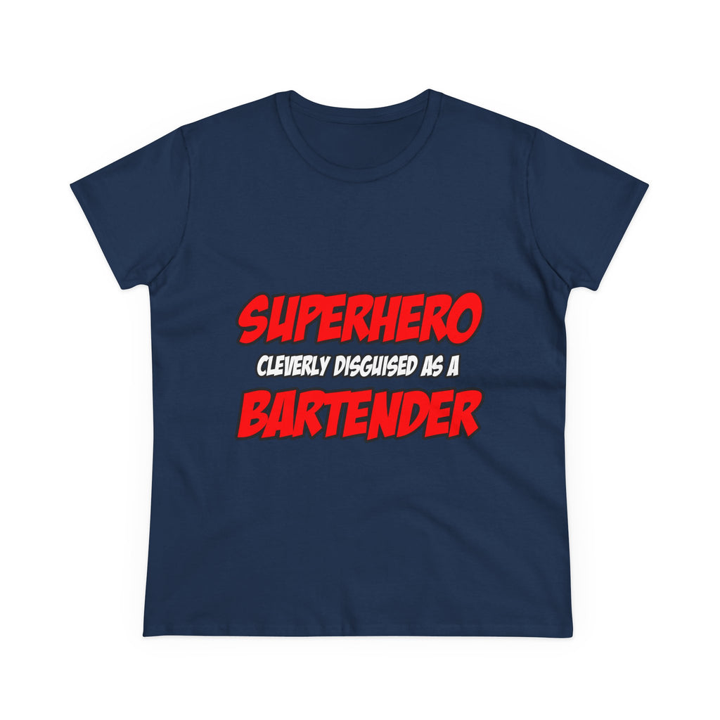 Superhero...Bartender - Women's Midweight Cotton Tee