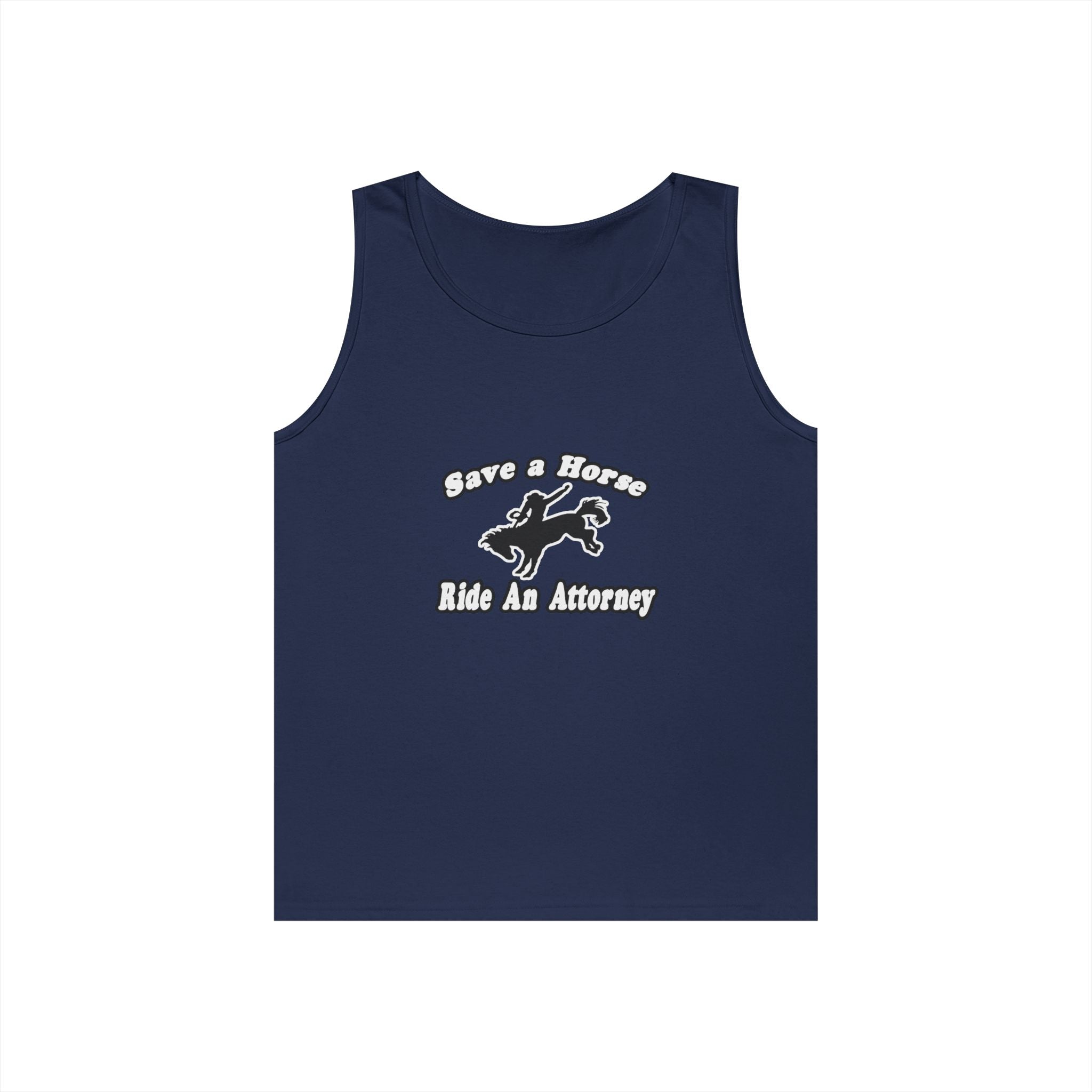 Save Horse Ride Attorney - Unisex Heavy Cotton Tank Top