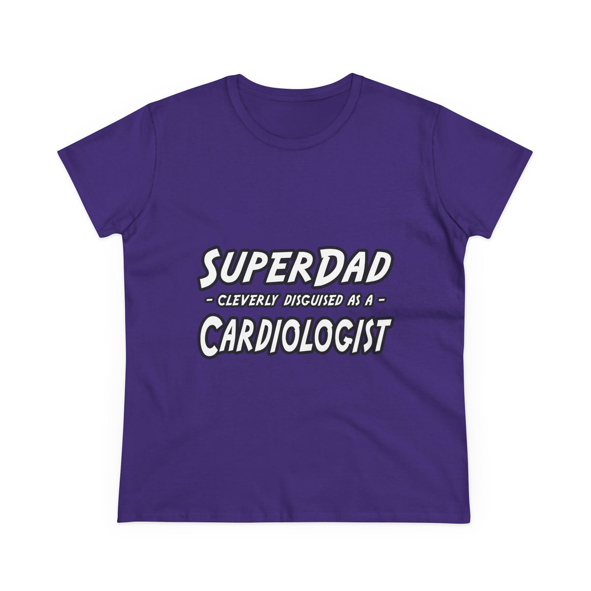 SuperDad...Cardiologist - Women's Midweight Cotton Tee