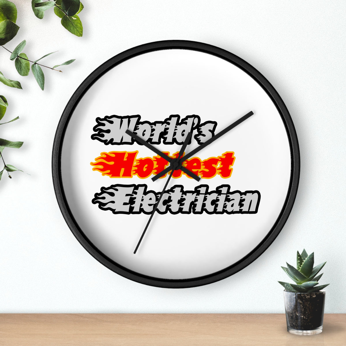 World's Hottest Electrician - Wall Clock
