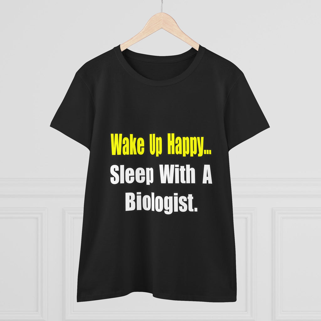 Sleep With Biologist - Women's Midweight Cotton Tee