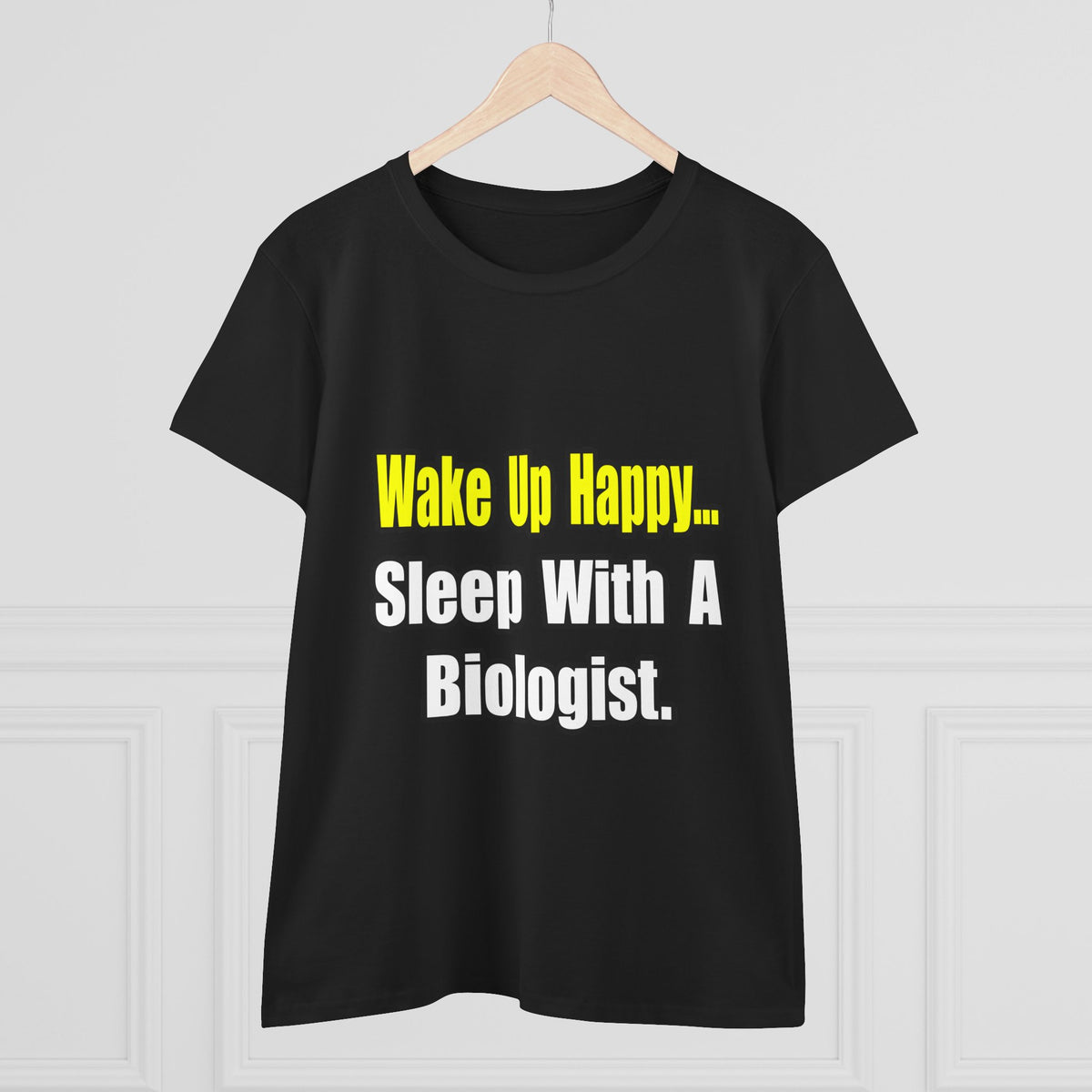 Sleep With Biologist - Women's Midweight Cotton Tee