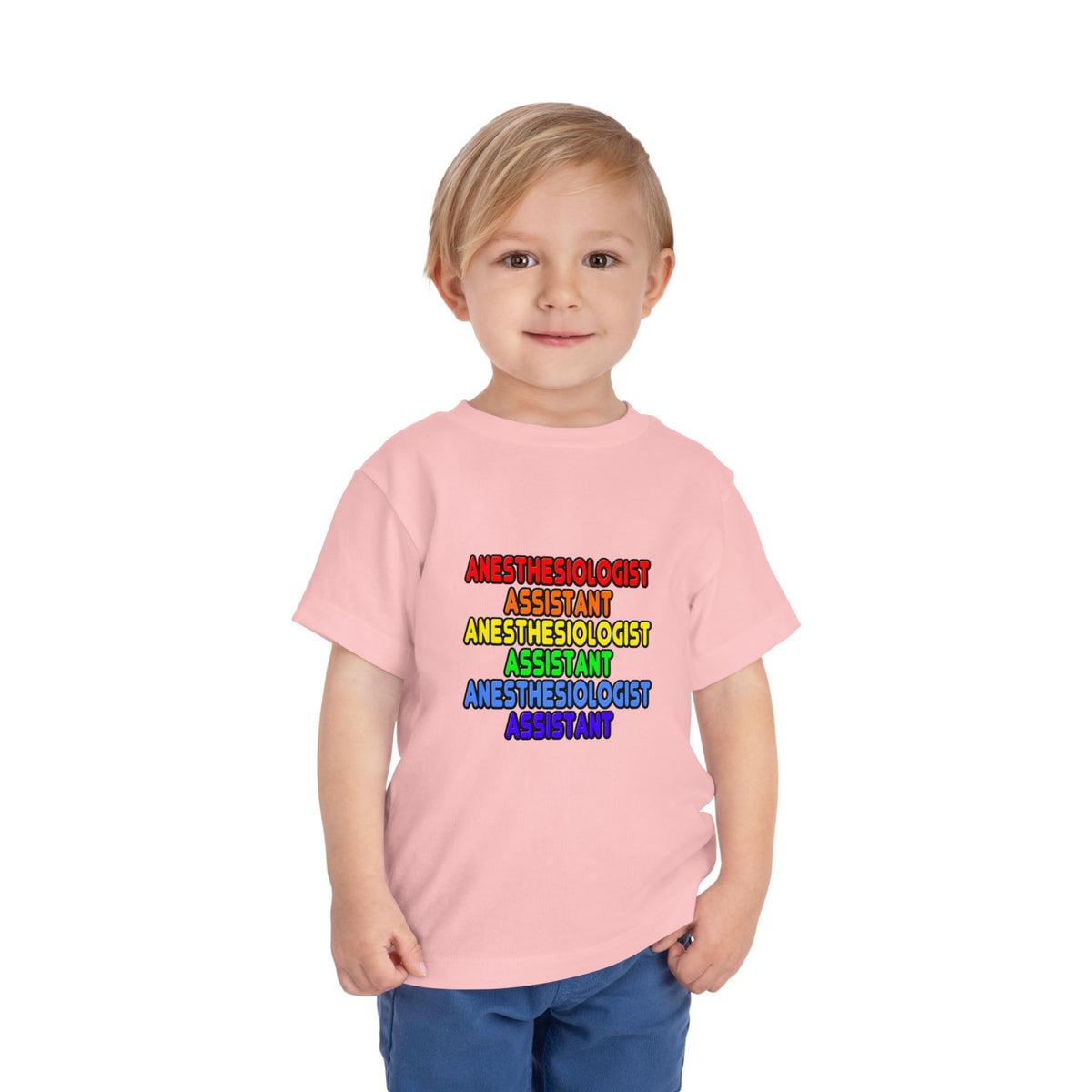 Rainbow Anesthesiologist Assistant - Toddler Short Sleeve Tee