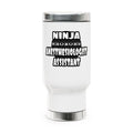 Ninja Anesthesiologist Assistant - Stainless Steel Travel Mug with Handle, 14oz