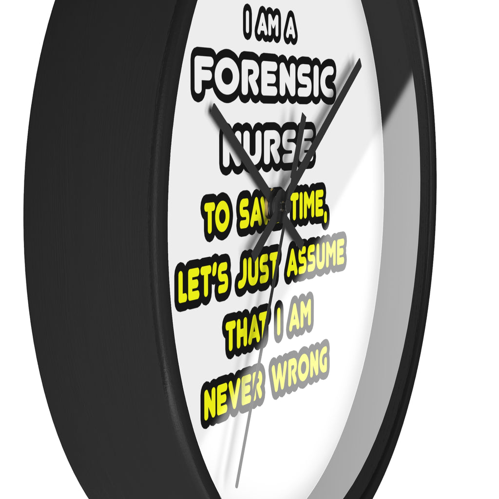 Funny Forensic Nurse T Shirts and Gifts - Wall Clock