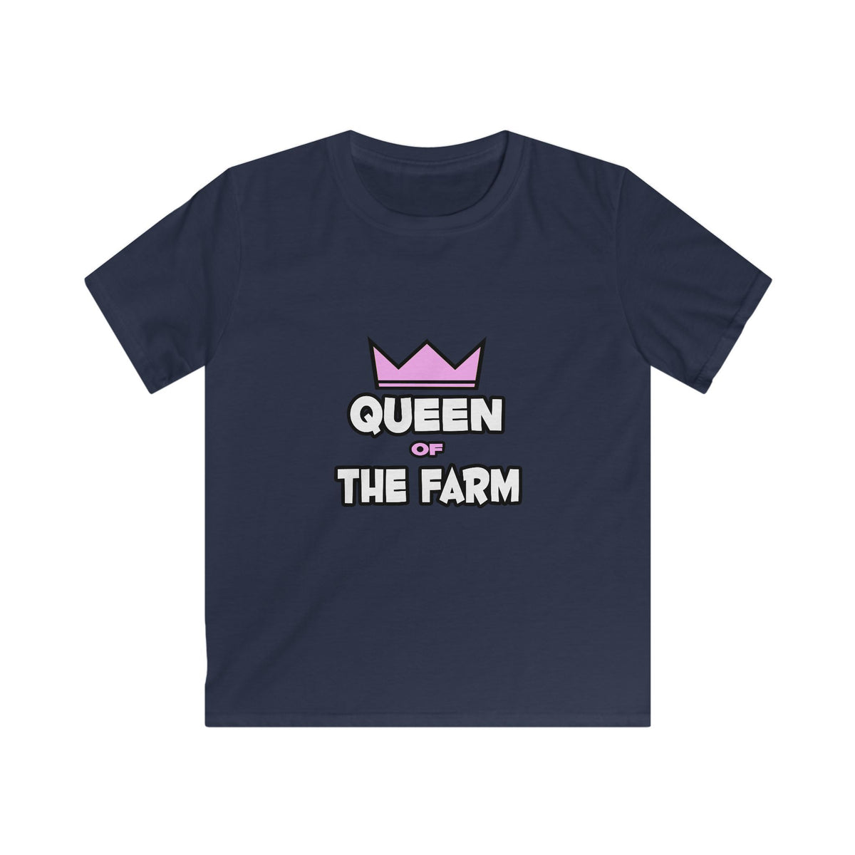 Queen of The Farm - Kids Softstyle Tee