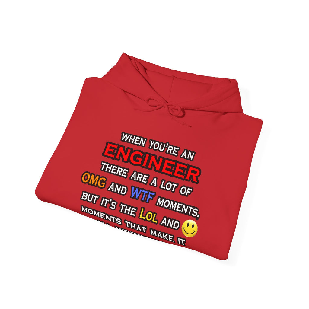 Engineer ... OMG WTF LOL - Unisex Heavy Blend™ Hooded Sweatshirt
